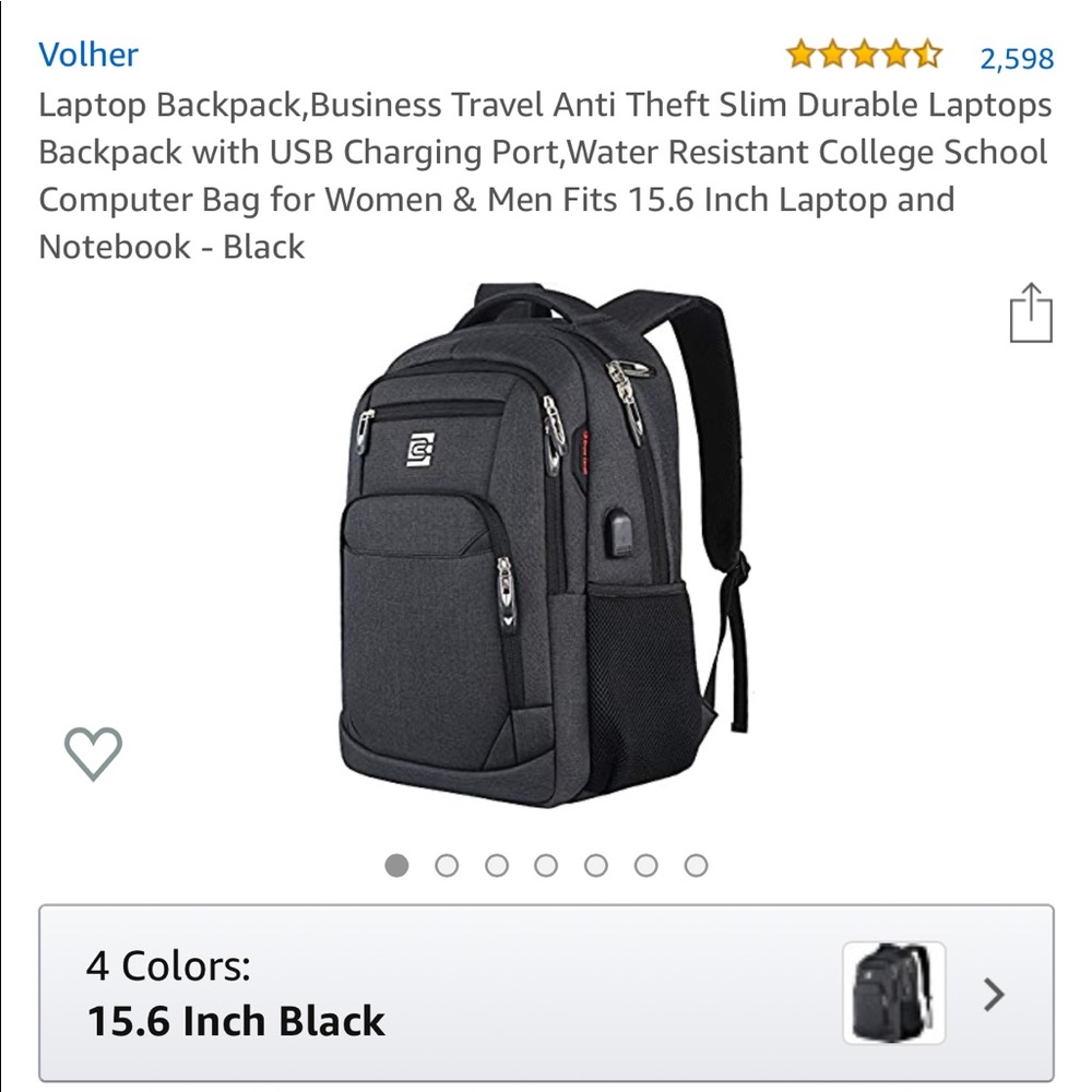 Laptop backpack